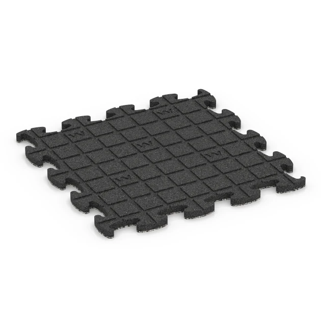 Typische Verlegung oder Einbausituation für den Artikel 6932 von WARCO - Fallschutz Puzzlematte, Farbton Grauer Granit in der Abmessung 46 x 46 × 2,8 cm.