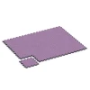 La situation d'installation typique du produit 6936 de WARCO - Dalle amortissante puzzle, en couleur Lavande dans les dimensions 44,6 x 44,6 × 2,8 cm.