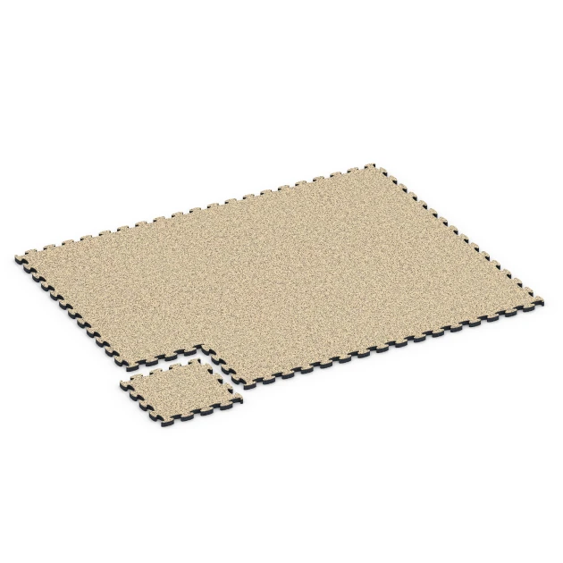 Typische Verlegung oder Einbausituation für den Artikel 6937 von WARCO - Fallschutz Puzzlematte, Farbton Travertin in der Abmessung 44,6 x 44,6 × 2,8 cm.