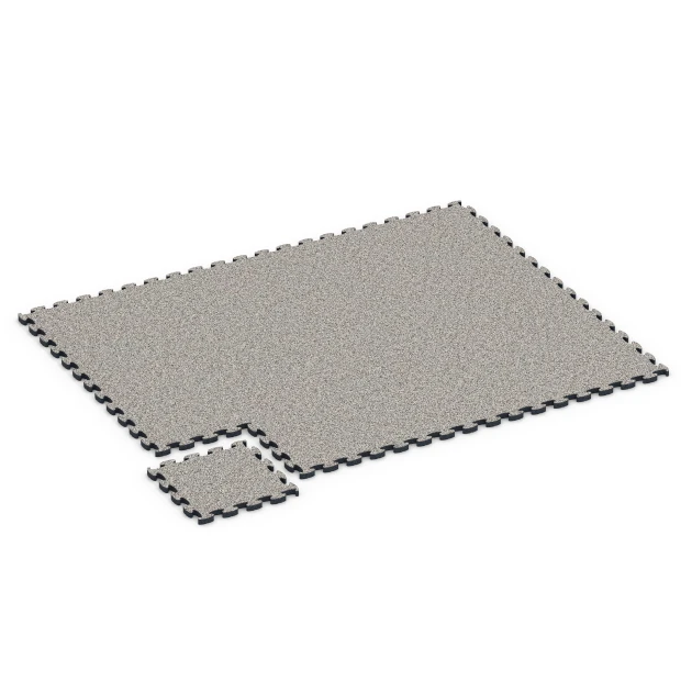 La situation d'installation typique du produit 6941 de WARCO - Dalle de terrasse, en couleur Granit gris dans les dimensions 44,6 x 44,6 × 2,8 cm.