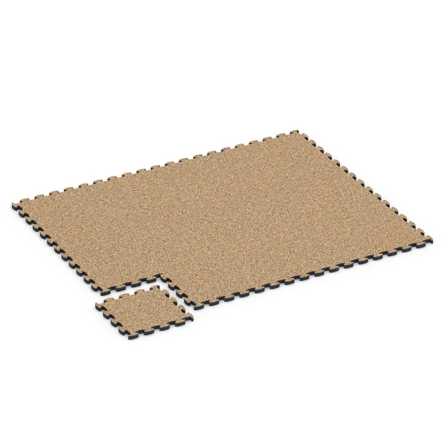 Typische Verlegung oder Einbausituation für den Artikel 6844 von WARCO - Fitness Active Floor System, Farbton Terra Cotta in der Abmessung 44,6 x 44,6 × 2,8 cm.