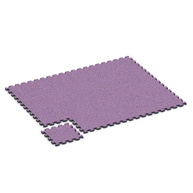 La situation d'installation typique du produit 6954 de WARCO - Dalle terrain multisport, en couleur Lavande dans les dimensions 44,6 x 44,6 × 2,8 cm.
