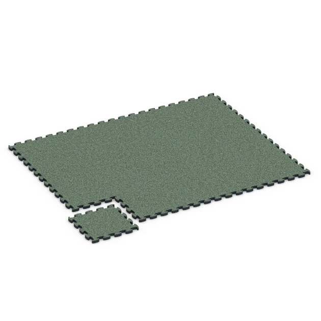 Typische Verlegung oder Einbausituation für den Artikel 6879 von WARCO - Fitness Max Floor System, Farbton Englischer Rasen in der Abmessung 44,6 x 44,6 × 2,8 cm.