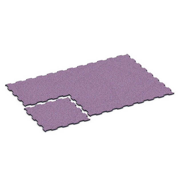 Typische Verlegung oder Einbausituation für den Artikel 6855 von WARCO - Fitness Active vloertegel, Farbton Lavendel in der Abmessung 97,1 x 97,1 x 2,8 cm.
