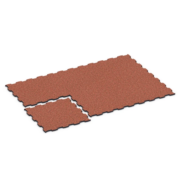 Typische Verlegung oder Einbausituation für den Artikel 6890 von WARCO - Fitness Max Floor System, Farbton Feuersglut in der Abmessung 97,1 x 97,1 x 2,8 cm.