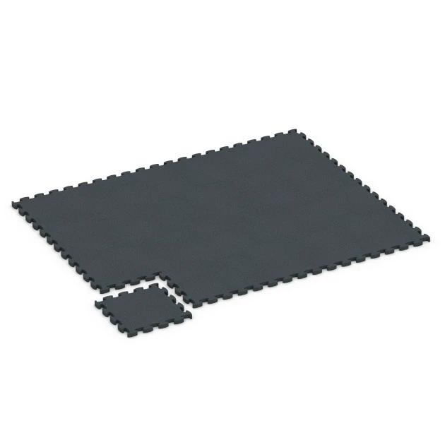 Typische Verlegung oder Einbausituation für den Artikel 6967 von WARCO - Fitness Premium studiovloer, Farbton Antraciet in der Abmessung 45,9 x 45,9 x 2,8 cm.