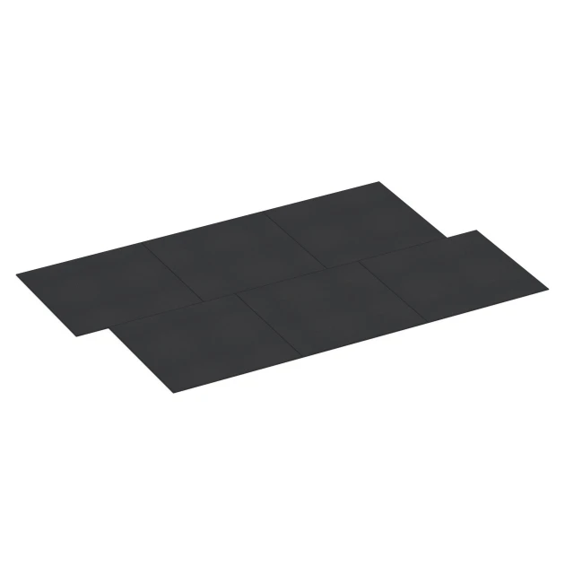 Typische Verlegung oder Einbausituation für den Artikel 7075 von WARCO - Fitness Performance Basic sportvloer, Farbton Antraciet in der Abmessung 100 x 100 x 1 cm | 1,00 m².