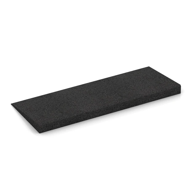 La photo de la face arrière asymétrique d’un produit WARCO 2468: Rampe de seuil 75 cm, en couleur Anthracite, dans les dimensions 75 x 30 cm | 8 < 45 mm.