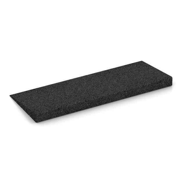 Foto der hinteren Seite vom unsymmetrischen WARCO-Formteil 2508: Drempelhulp 75 cm, Design Antraciet, Maße 75 x 30 cm | 8 < 50 mm.