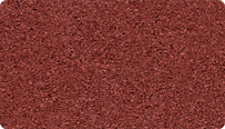 L'échantillon en couleur Rouge corail de WARCO (RAL 3016) pour les surfaces monochromes en EPDM vierge.